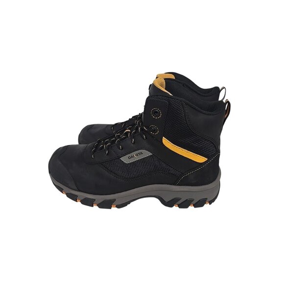 Dakota Men's Steel Toe Steel Plate Mid Cut Safety Hiker Boots 2401 Black 10.5W/L - Picture 6 of 8